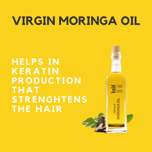 Hair Growth Combo - Moringa Oil + Coconut Oil + Castor Oil (60ml each) freeshipping - Kold_PurePress